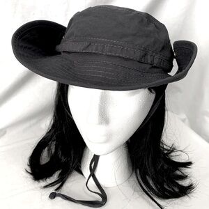 100% Cotton Utility Brimmed Chin Strap Hat